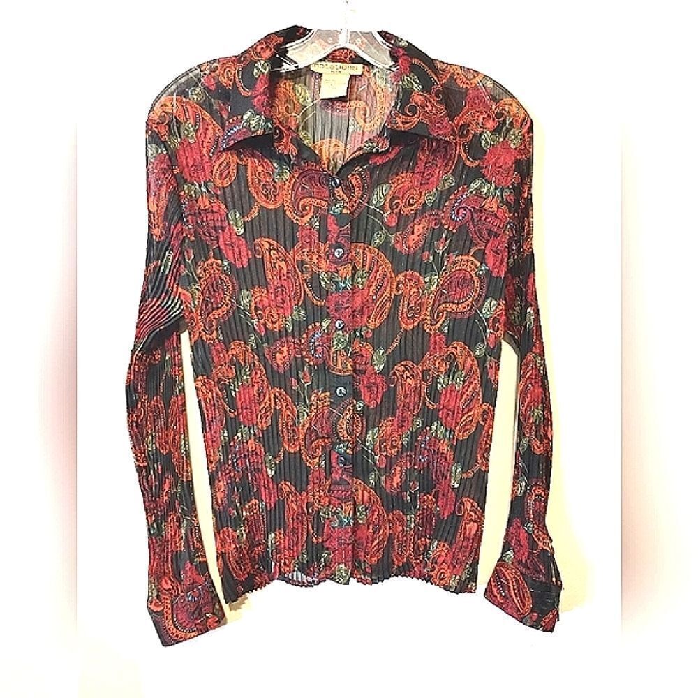 Vintage Notations Paisley Blouse